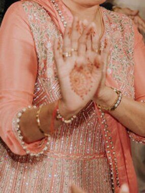 Custom-Made Rose Gold Indian Dress – Worn Once